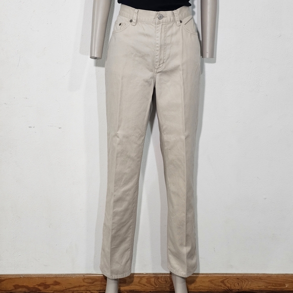 Lauren Ralph Lauren Beige Ankle & Cropped Jeans Sz 8 100% Cotton - Picture 2 of 11